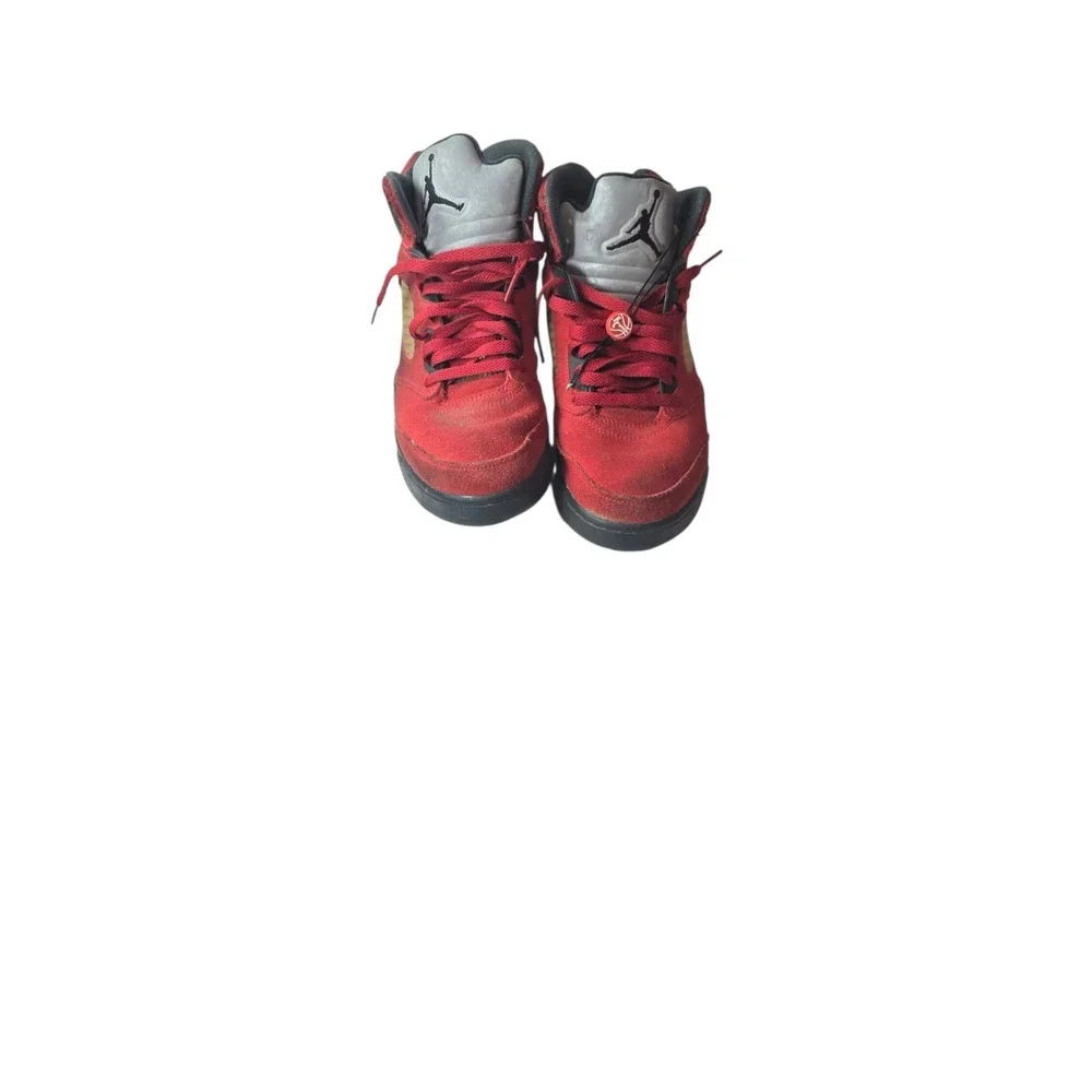Nike Air Jordan 5 Retro 'Raging Bull' DD0587-600 Size 9.5 Red Suede COA